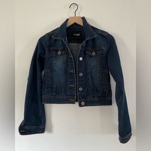 NWOT JW Signature dark denim jacket hand pockets
